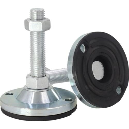 Adjustable Foot Cups M8/M10/M12 Thread Solid Screw furniture support legs Levelling Feet anti-slip Furniture Glide Pad