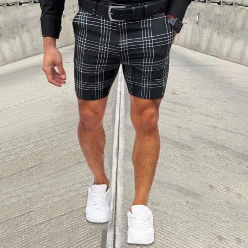 2021 New Fashion Mens Plaid Printing Shorts Short Pant For Men Striped Shorts Harajuku Streetwear Summer Casual Loose Pants