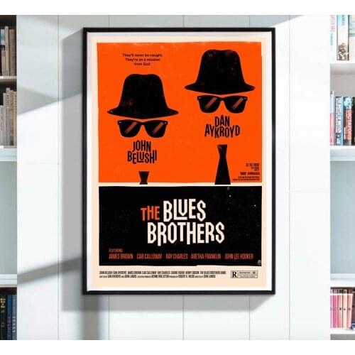 The Blues Brothers Room Paper Vintage Kraft Decorative Poster DIY Wall Canvas Painting Sticker Delicate Home Bar Decor Gift