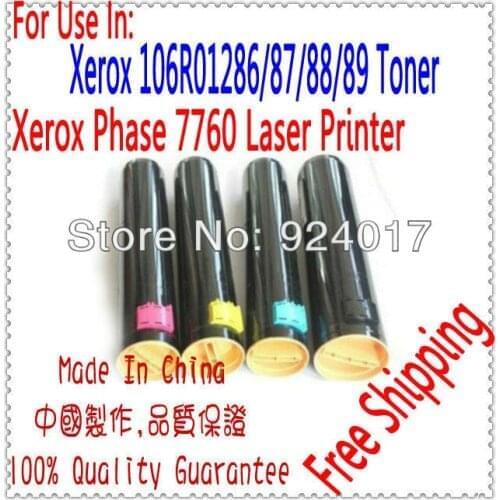 Toner Cartridge For Xerox 7760 7760n 7760dn Color Printer,For Xerox 106R01286 106R01287 106R01288 106R01289 Toner Cartridge