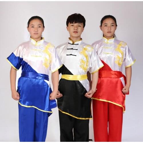 USHINE Chinese wushu uniform Kungfu clothes martial arts suit changquan clothes outfit man woman children adults