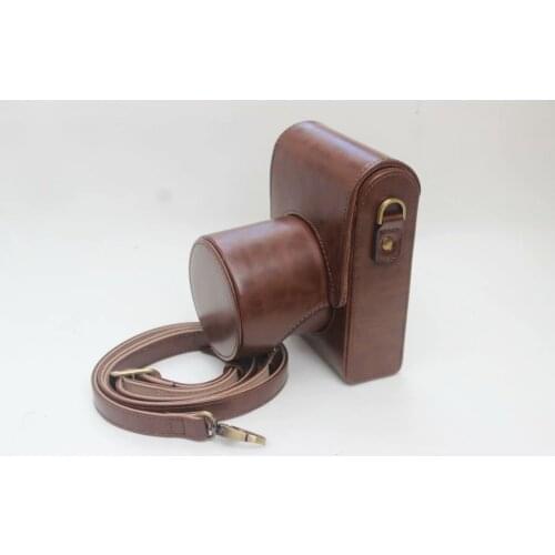 High Quality Camera Bag Leather Case Cover For Leica Q Typ 116 Full Body Protective Shell Coque With Shoulder Strap