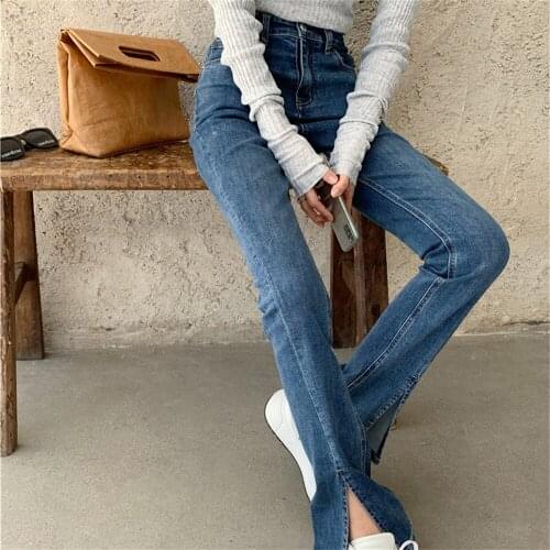 Alien Kitty Slim Denim Casual Women Full Length Pants 2021 New Arrival Plus Size Summer All Match Chic Fashion Hot Jeans Pants