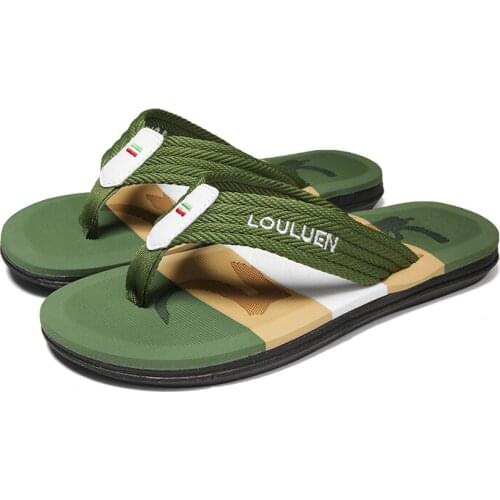 Slipper Flip Flops Summer Beach Soft Sole Slide Leisure Platform Men Slippers Men Fashion Breathable Casual Summer Outdoor Shoe