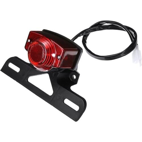 1pc Motorcycle Motorbike Red Brake Rear Tail Light License Plate Signal Lamp Holder For Honda Z50JZ Accessories