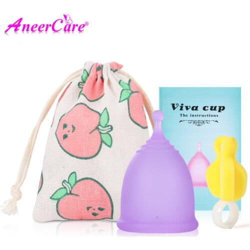 1pcs Medical Grade Silicone Menstrual Cup Copo Feminine Hygiene Menstrual Cups Medica Reusable Menstrual Lady Cup With Bag