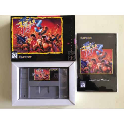 16Bit Games ** Final Fight 3 ( USA Version!! Box+Manual+Cartridge!! )