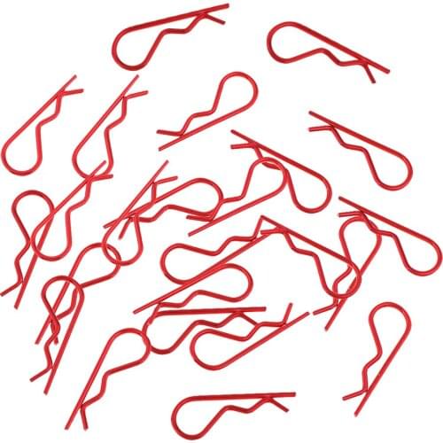 20pcs Body Clips R Pins for Racing HPI HSP 1/10 1/8 1/5 RC Car DIY