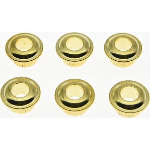 30 Pcs 10mm METAL Vintage Tuners Conversion Bushings Nickel Adapter Ferrules