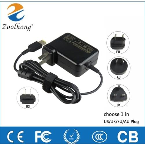 20V 3.25A 65W Square Connector Original Zoolhong AC Adapter for Lenovo Yoga2 Pro E555 E540 M490s S410P Transformer Power Adapter