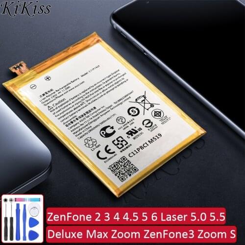 C11P1612 For Asus ZE553KL ZenFone 2 3 4 4.5 5 6 Laser 5.0 5.5 Deluxe Max Zoom ZenFone3 Zoom S Dual SIM LTE Phone Battery Battery