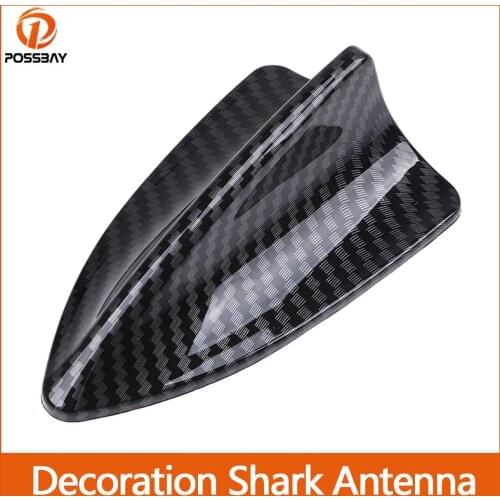 Car Shark Antenna Carbon Fiber Look Auto Roof Decoration No Reception Function for BMW/VW/Ford/Mazda/Hyundai/Opel/Kia/Peugeot