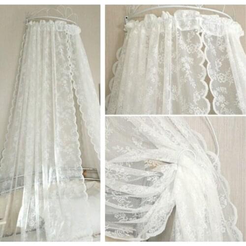 White Pink Grey Lace rose floral tulle Voile sheers Curtains RomanticCurtain Home Decoration 5 SIZE