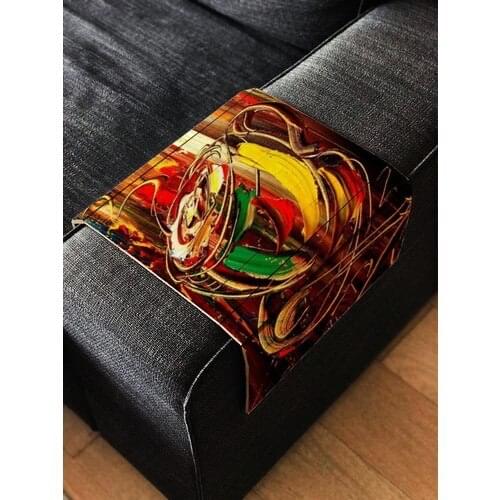 Printed Wooden Seat/armrest Edge Tray