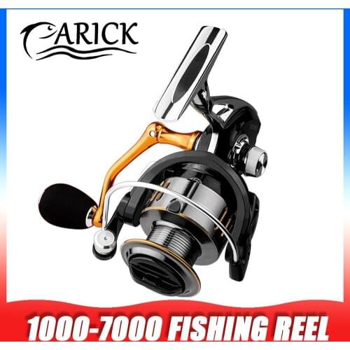 GW1000-7000 No Gaps Fishing Reel Spinning 5.2:1 4.7:1 Metal Spool 8KG Max Drag Sea Baitcasting Fishing Reel Carp All Metal Wheel