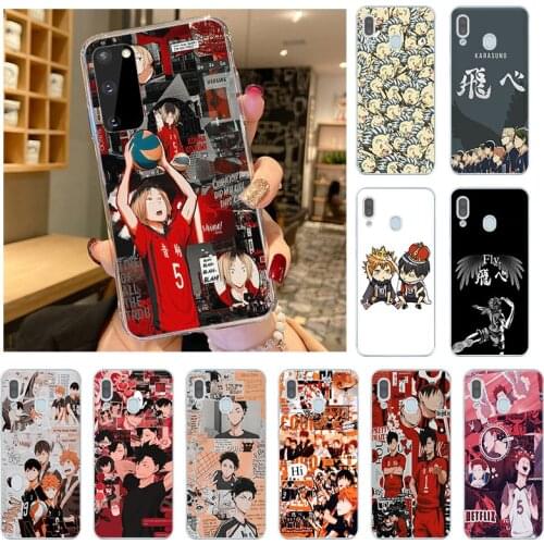 Haikyuu Anime Volleyball Boy Phone Case For Samsung M10 M20 M31 M21 M30 M51 J6 A5 A6 A7 A9 A8 2018 A01 A90 J2 A70S A60 Cover