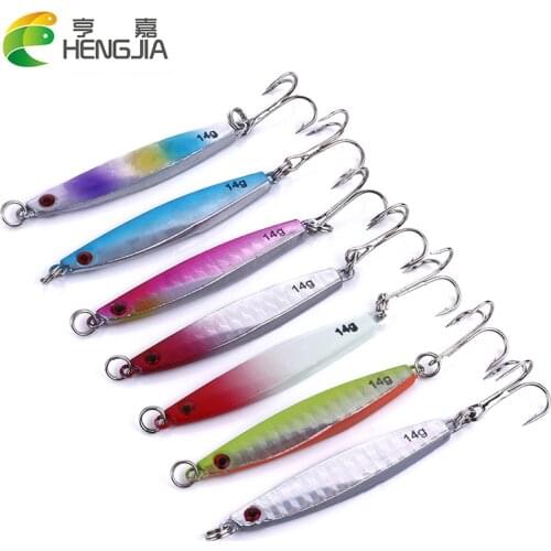 HENGJIA 70pcs Metal Spoon 14g 6cm Fishing Lure Wobblers Lead Jigs Bait Fishing Tackle Hard Baits