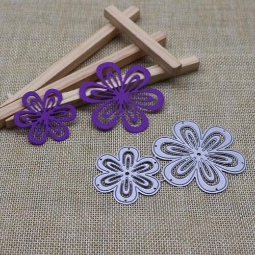 2pcs Flower Frame Metal Cutting Dies Birthday Die Cuts For DIY Card Making New 2021 Embossed Crafts Die Cards