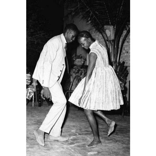 MT241 Hot Malick Sidibe Dance Black White Custom Painting Art Poster Print Canvas Home Decor Picture Wall Print