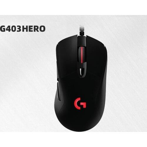 Logitech G403HERO cable e-sports game mouse eat chicken macro belt weighted LOL/CF RGB mechanical desktop