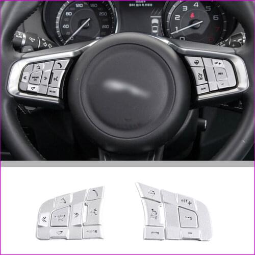 For Jaguar XE XF XEL XFL F-PACE E-PACE F-TYPE Steering Wheel Button Stickers Multimedia Button Stickers Car Accessories Internal