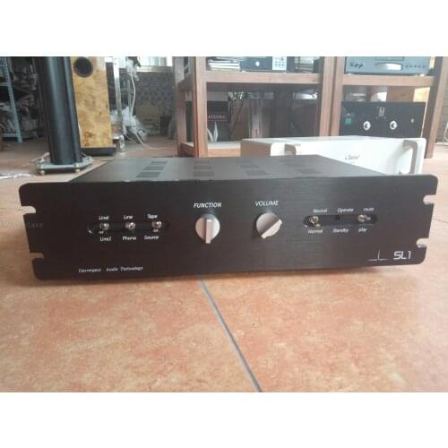 CAT SL-1 SL1 Tube Pre-amplifier Preamp aluminium panel + iron body DIY chassis