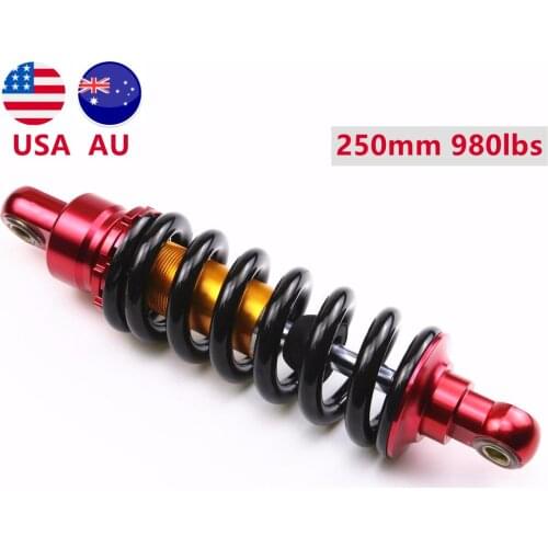 250mm 9.8" 980LB Motorcycle Rear Shock Absorber Suspension Spring For ATV QUAD Dirt Pit Bike SDG SSR Taotao Coolster 110cc 125cc