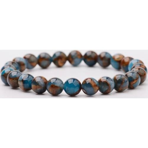 2020 New Summer Style Natural Stone Beads Bracelet Aventurine/Tiger Eye Beaded Stretch Bracelets Bangles Women Men AB176