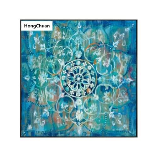 Religious Mandala 5D DIY Square/Round Diamond Painting Mosaic Cross Embroidery Home Decoration Mural Christmas Gift New Year