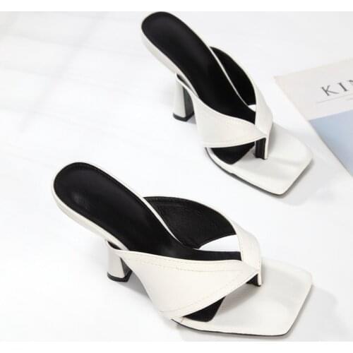 NEW Sexy Women Slipper 2021 Summer High Quality High Quality Elegant Dress Shoes Slides Ladies Outdoor Sandal Shoes