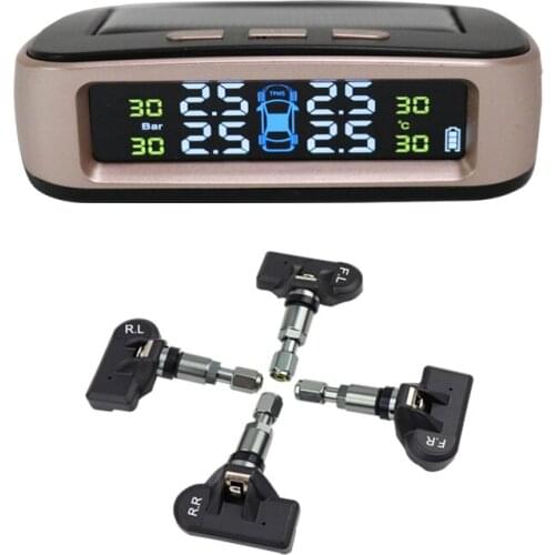 Tire Pressure Monitoring System 4 Sensor High-Accuracy Colourful Display Improve Night Visibility