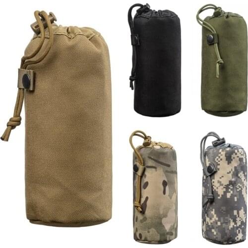 CQC Tactical Molle Water Bottle Pouch Glass Cover Military Outdoor Travel Camping Hiking Hunting Kettle Holder Carrier Waist Bag