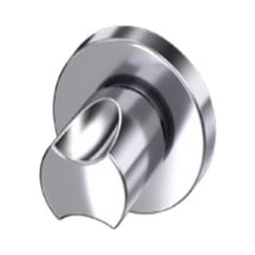 BUILT-IN STOP VALVE FOR CONCEALED INSTALLATION - SILVER ROUND