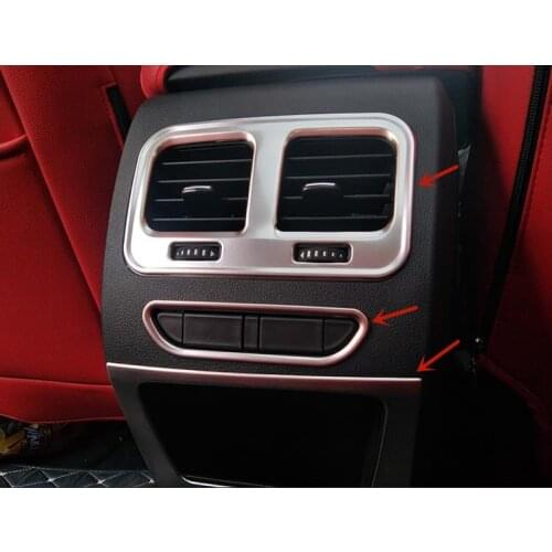 For Haval F7 F7X 2018-2020 High-quality stainless steel Rear air-conditioning outlet patch anti-scratch accessories