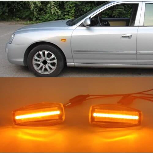 1Pair For Hyundai Flowing Water Indicator LED Side Marker Turn Signal Light For Elantra Getz Sonata XG Terracan Tucson i10 Coupe