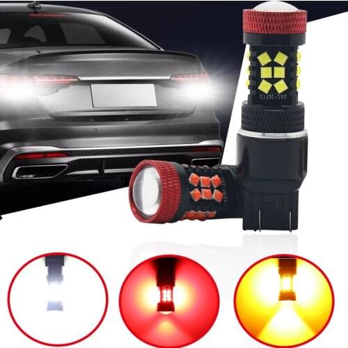 10pcs Canbus T20 7440 LED W21/5W W21W Bulbs 30-SMD 1200LM 12V Car LED Turn Signal Reverse Brake Light Bulb HD No Error