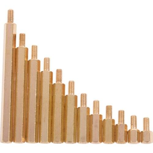 10pcs Brass Copper M3 Hex Column Standoff Support Spacer Pillar PCB Board Male-female Spacer/female Spacer