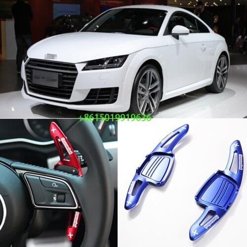 2pcs Aluminum Car Steering Wheel Shift Paddle Shifter Extension For Audi TT 2015-2019