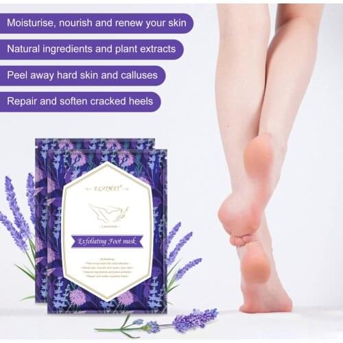 2pcs/Bag Feet Mask Sock Peeling Moisturizing Exfoliating Sock Foot Patch Pedicure Care Feet Dead Skin Removal Foot Care