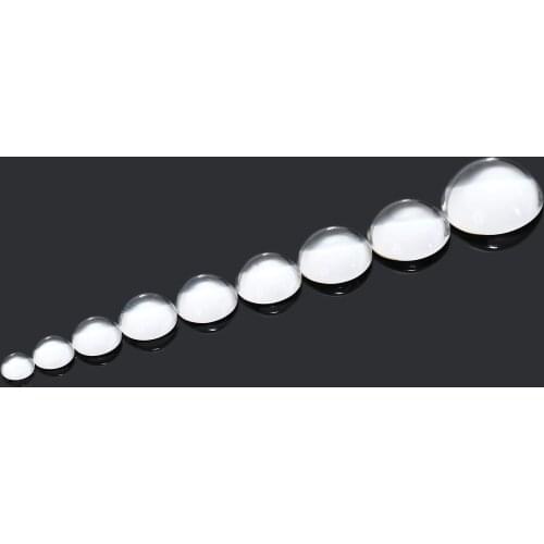 20/10pcs 8-25mm Transparent Crystal Hemisphere Clear Glass Cabochon Dome Flatback Magnify Base Cover Jewellery Setting Fittings