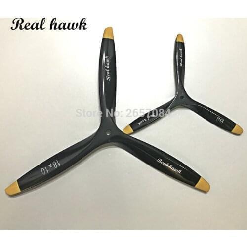 3 Blade 21x6/21x8/21x10/21x12 CCW or CW Black Wooden Propeller High Quality For Scale RC Gas Airplane Model RC parts