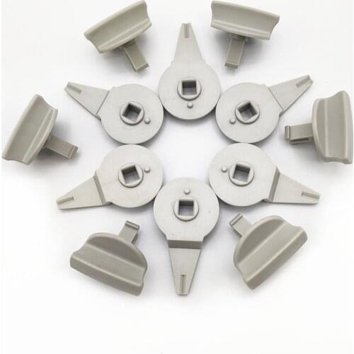 6Pcs Gray Trunk Box Luggage Lock Tail Box Buckle Triangle Warning Card Bracket Knob Clip 1T0 867 468 1T0867468 For Touran