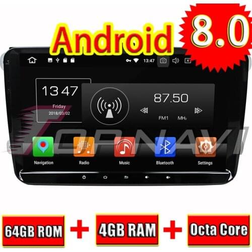 Topnavi Android 8.0 Car Autoradio Player for VW Universal Magotan Passat Golf Sagitar Tiguan Stereo GPS Navigation Stereo NO DVD