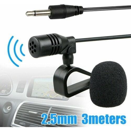 2.5mm Car Microphone Jack AVIC AVH DEH MVH SPH Vehicle Head Unit Stereo Audio GPS DVD Mic Assembly for Pioneer