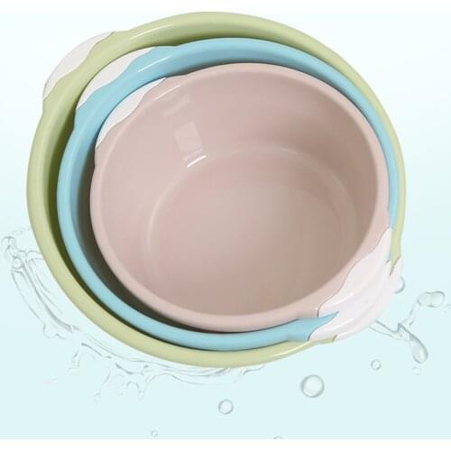 Household washbasin plastic basin large thick round wash basin wash basin small pot sale 040 y
