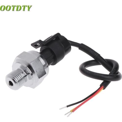 OOTDTY 5V G1/4 1.2 MPa 150PSI Pressure Transmitter Water Gas Oil Fuel Pressure Sensor