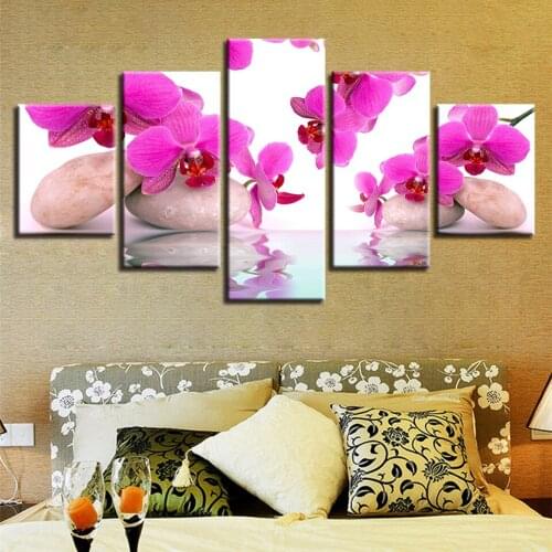 Embelish 5 Pieces Modern Home Decor Wall Art Pictures For Living Room HD Canvas Paintings Abstract Color Brain Frameworks