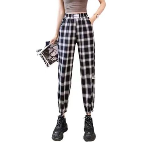 Женские брюки в клетку HKML China At AliExpress