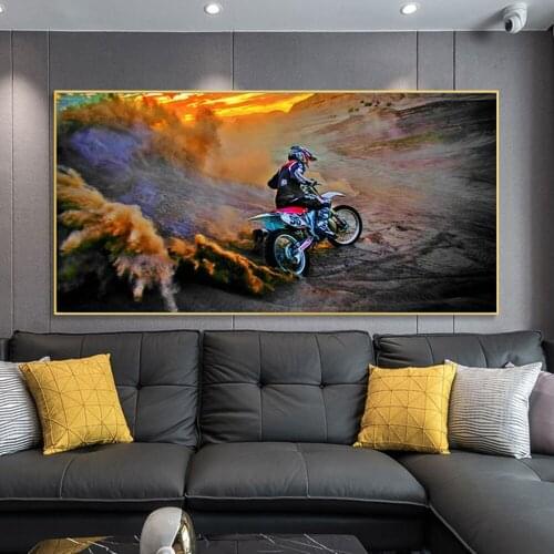 Desert Locomotive Modern Art Painting Poster Printmaking HD Pictures Printed on Canvas Used for Room Home Decor Wall Art