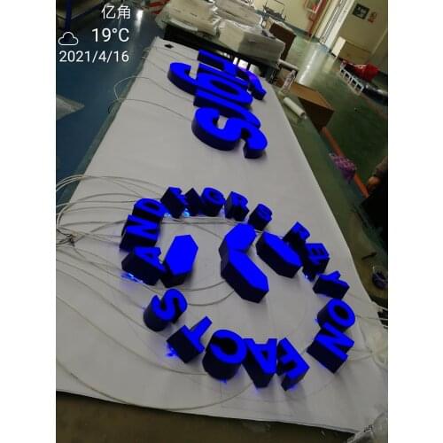 Customized Illuminated Signage 3D Acrylic LED Letter Sign Personalized Face Full Lit for Bar Shop